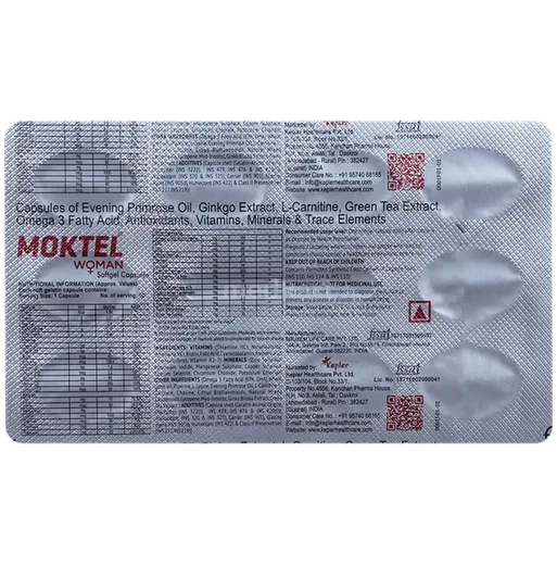 moktel woman softgel capsule 10's
